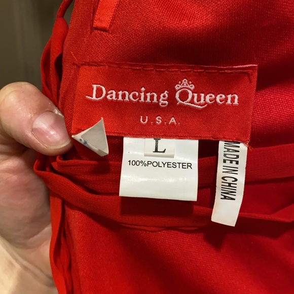 Strapless red dress - Picture 6 of 6